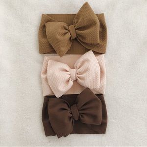 New newborn bow headwrap bundle